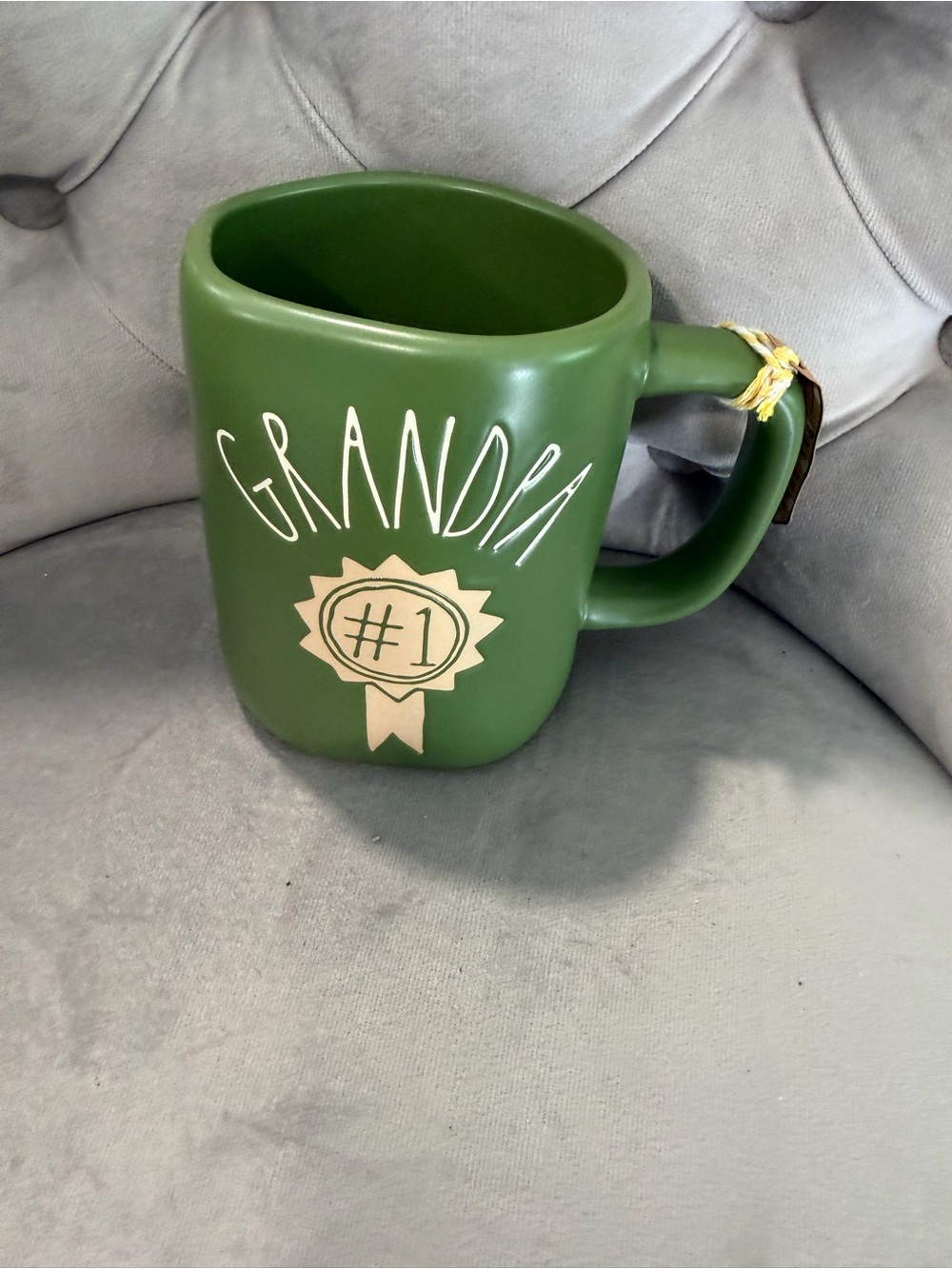 Rae Dunn Green GRANDPA #1 mug / free shipping